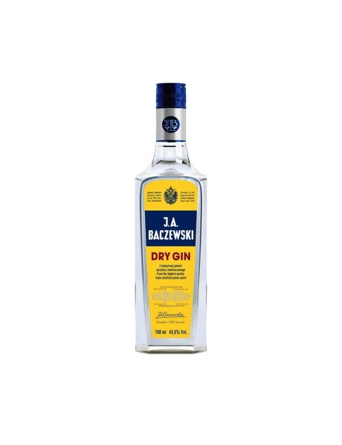J.A. BACZEWSKI DRY GIN 0,7L 43,5%