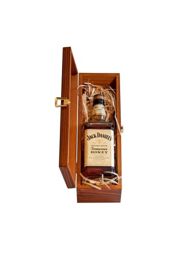 JACK DANIEL'S HONEY TENNESSEE LIKIER 0,7L 35% W SKRZYNCE DREWNIANEJ