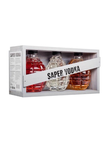 SAPER VODKA 3x0,2L 40%