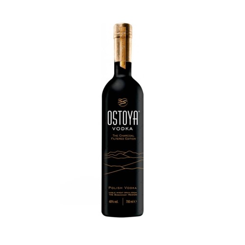 OSTOYA THE CHARCOAL FILTERED BLACK VODKA 0,7L 40%