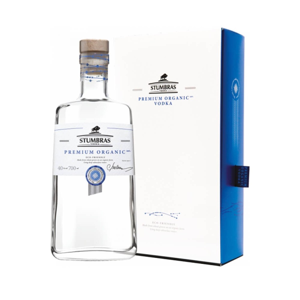 STUMBRAS PREMIUM ORGANIC WÓDKA 0,7L 40% + KARTONIK