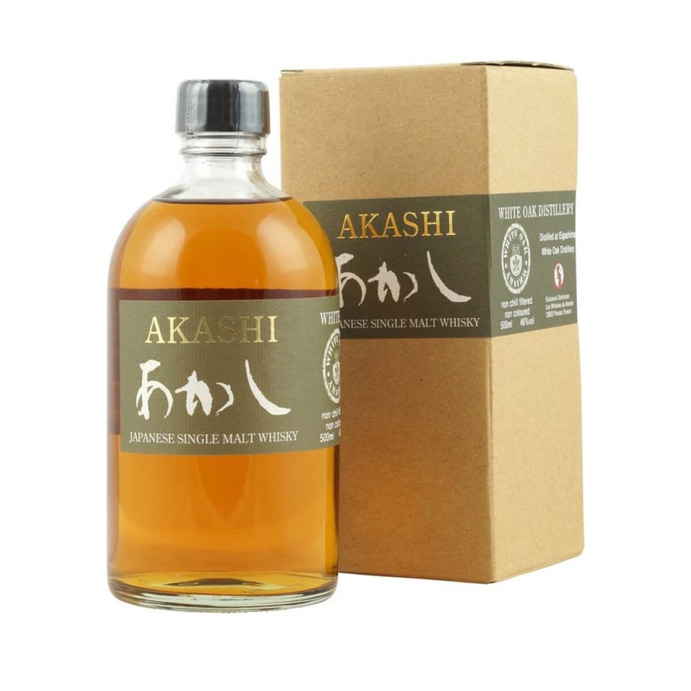 AKASHI JAPANESE SINGLE MALT WHITE OAK WHISKY 0,5L 46%