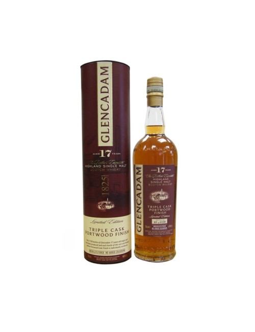 GLENCADAM TRIPLE CASK PORTWOOD FINISH 17YO WHISKY 0,7L 46%