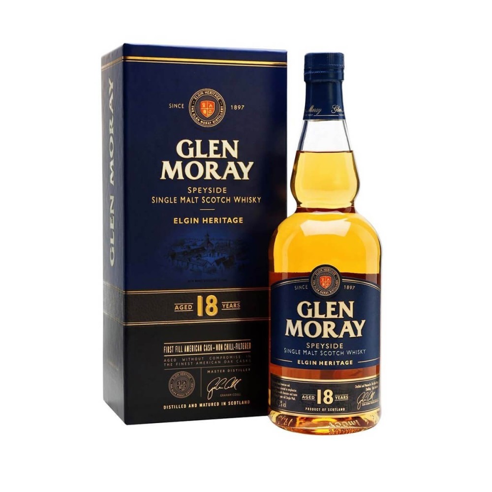 GLEN MORAY 18YO WHISKY 0,7L 47,2%