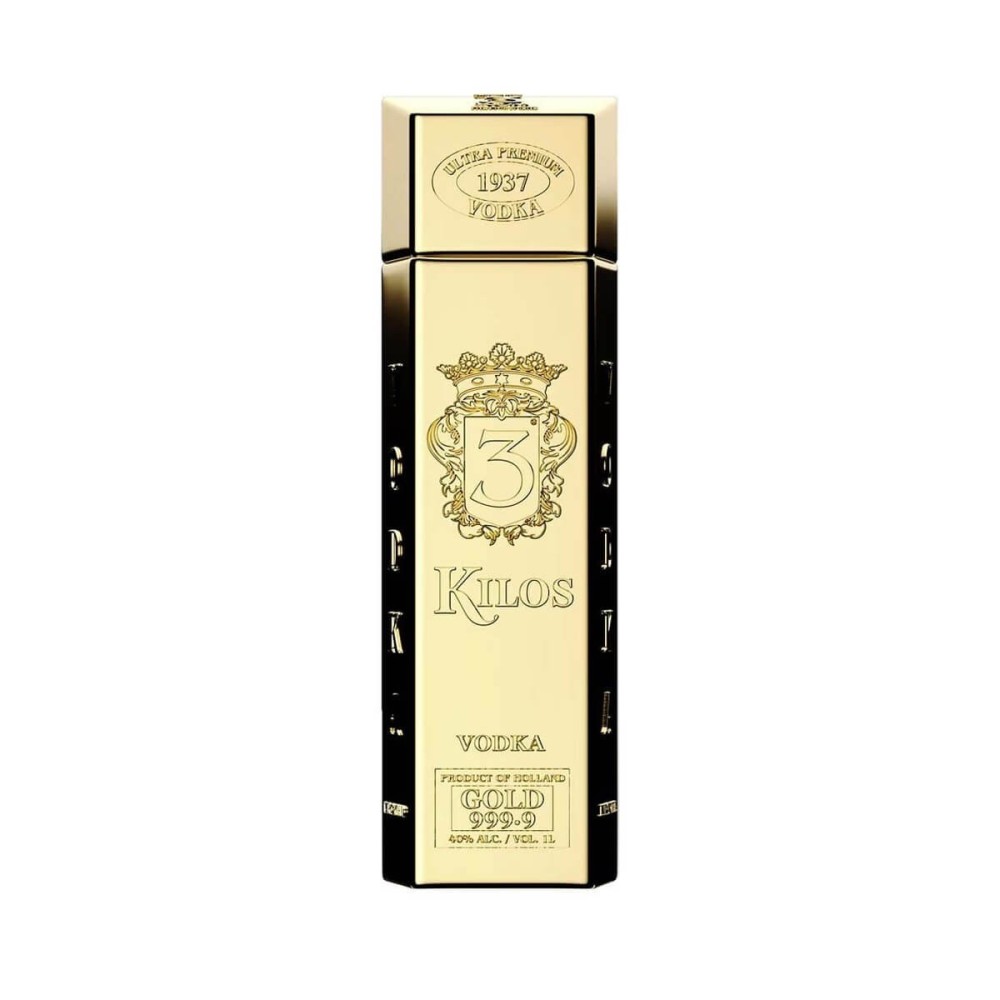 3 KILOS GOLD VODKA 1L 40%