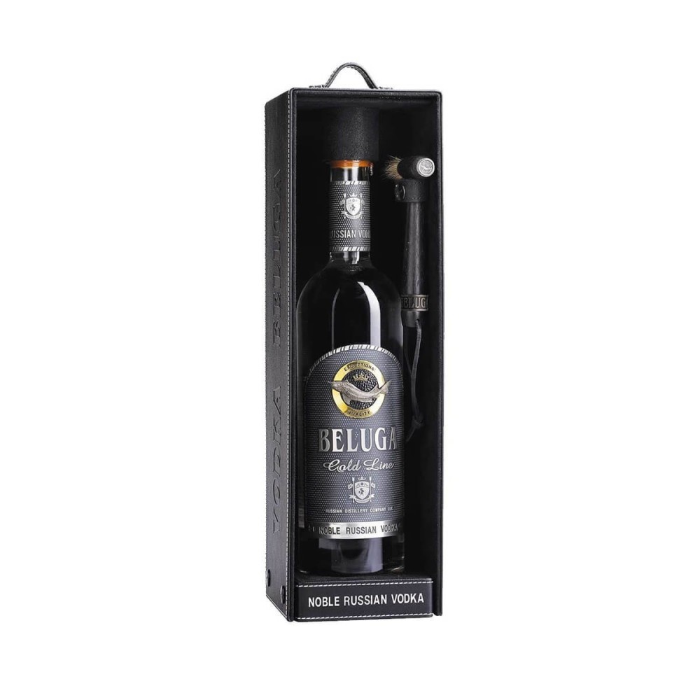 BELUGA GOLD LINE VODKA 0,7L 40% W SKÓRZE + MŁOTEK