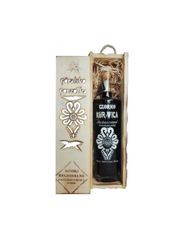 CZORNO KURNWICA WÓDKA 0,7L 40% W SKRZYNCE