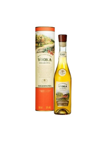 MANUFAKTUROWA WÓDKA JARZĘBINOWA 0,5L 38% + TUBA