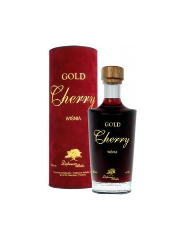 DĘBOWA POLSKA GOLD CHERRY LIKIER 0,7L 30% + TUBA