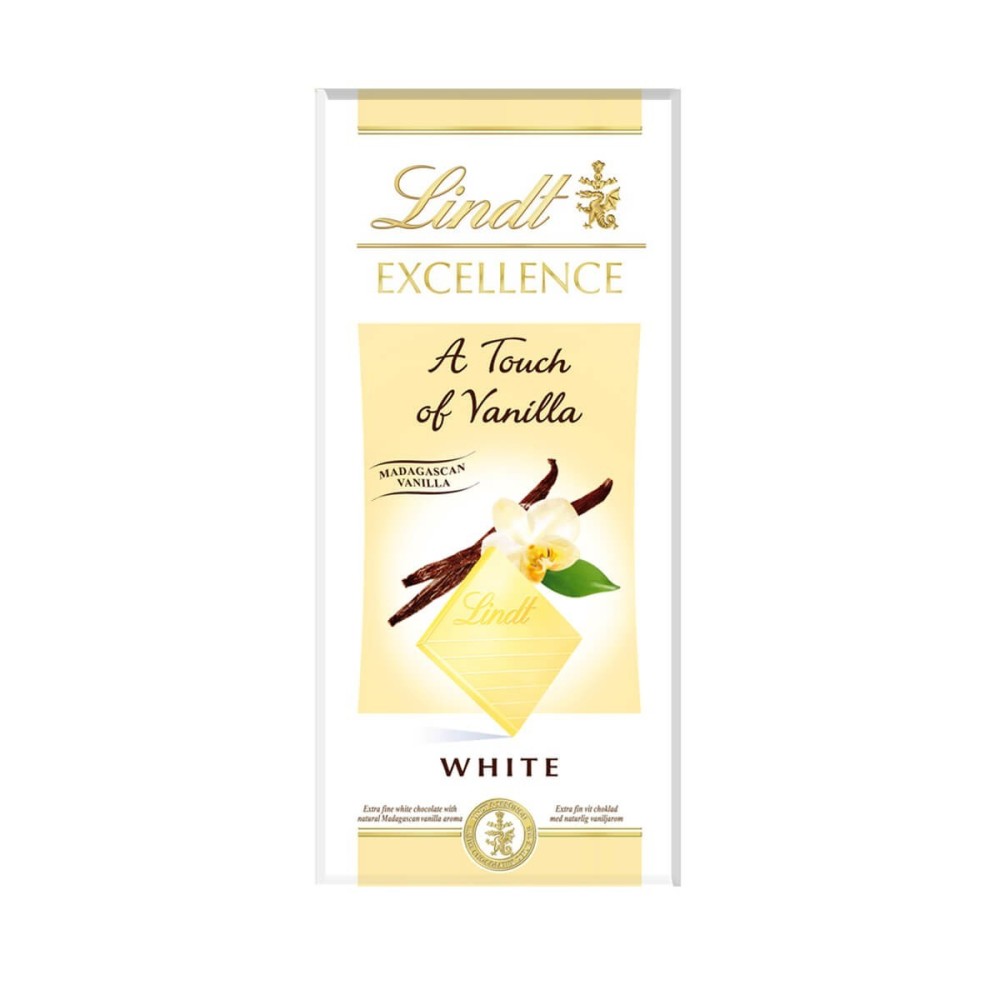 LINDT EXCELLENCE CZEKOLADA WHITE VANILLA 100G