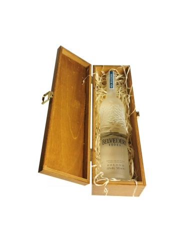 BELVEDERE VODKA 0,5L 40% W SKRZYNCE DREWNIANEJ