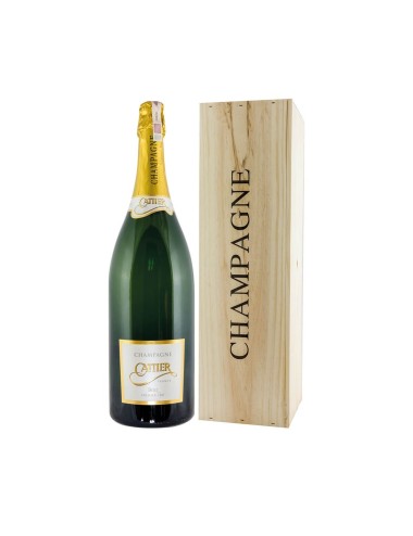 SZAMPAN CATTIER BRUT 6L 12,5% + SKRZYNKA DREWNIANA