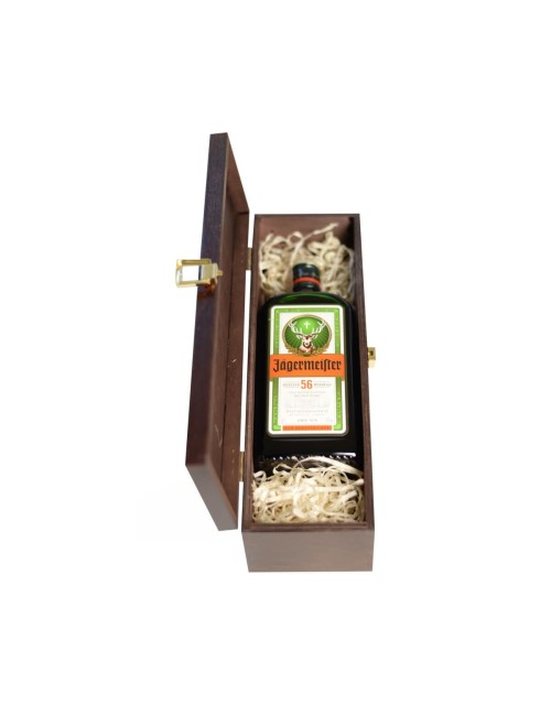 JAGERMEISTER LIKIER ZIOŁOWY 0,7L 35% W SKRZYNCE DREWNIANEJ