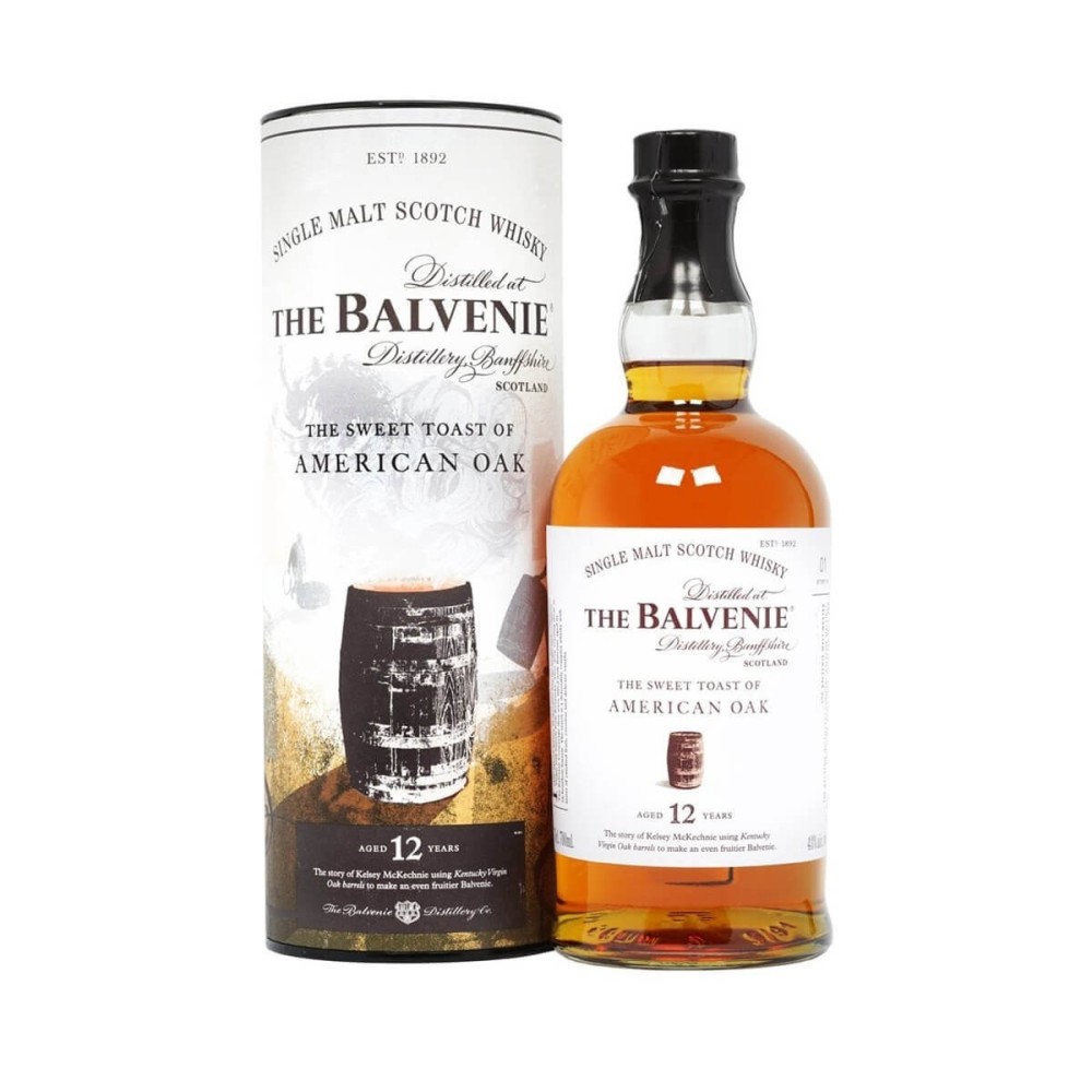 BALVENIE 12YO THE SWEET TOAST OF AMERICAN OAK WHISKY 0,7L 43%