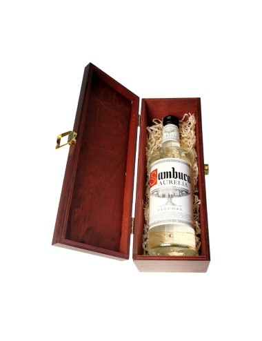 SAMBUCA AURELIA 0,7L 38% W SKRZYNCE DREWNIANEJ