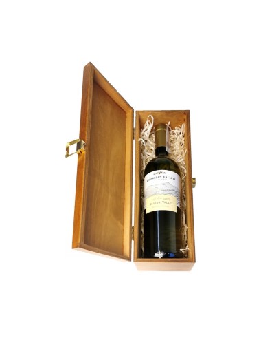 GEORGIAN VALLEYS ALAZANI VALLEY WHITE 0,75L W SKRZYNCE DREWNIANEJ