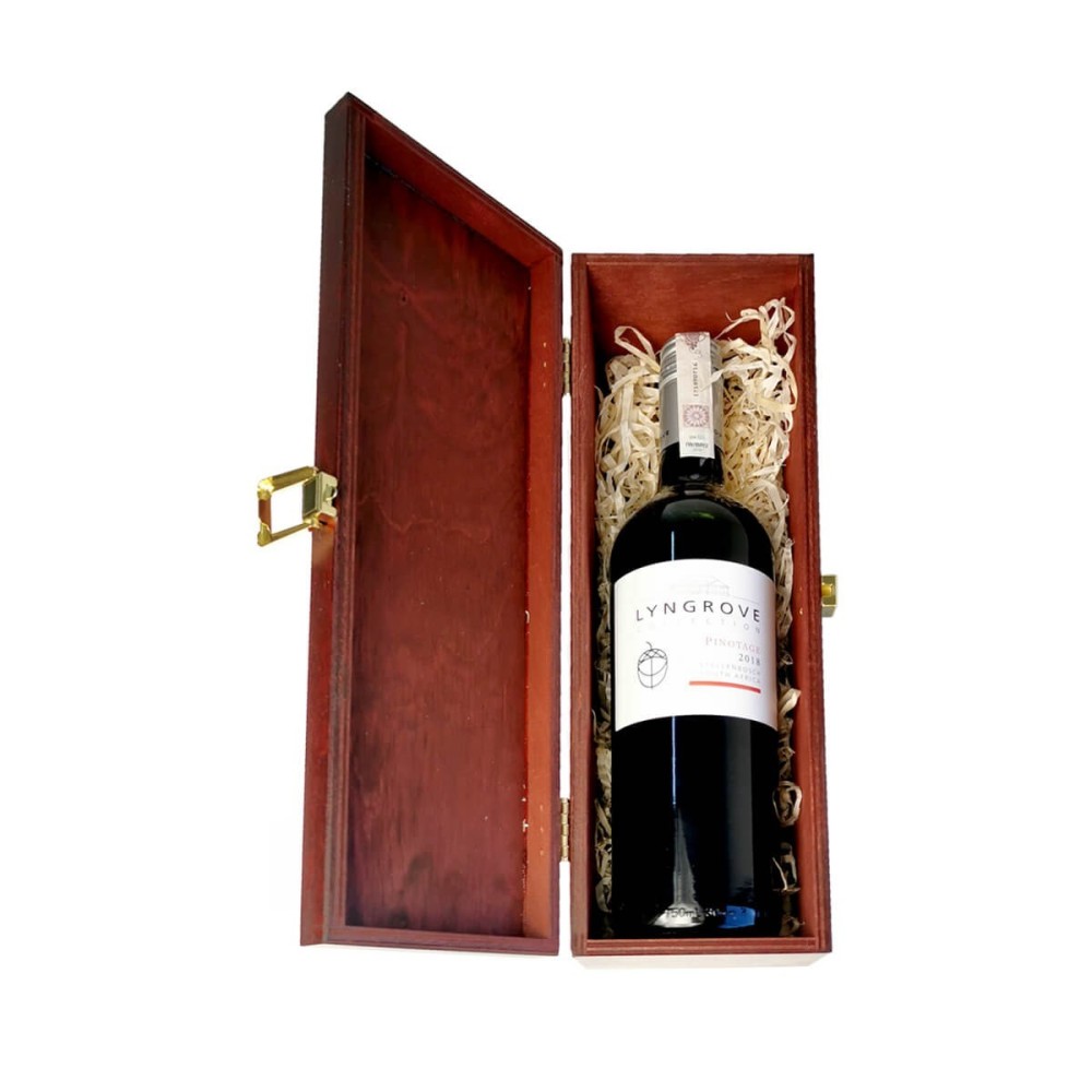LYNGROVE COLLECTION PINOTAGE 0,75L W SKRZYNCE DREWNIANEJ