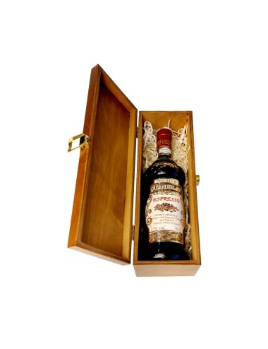 STANISLAV ESPRESSO VODKA 0,7L 22% W SKRZYNCE DREWNIANEJ