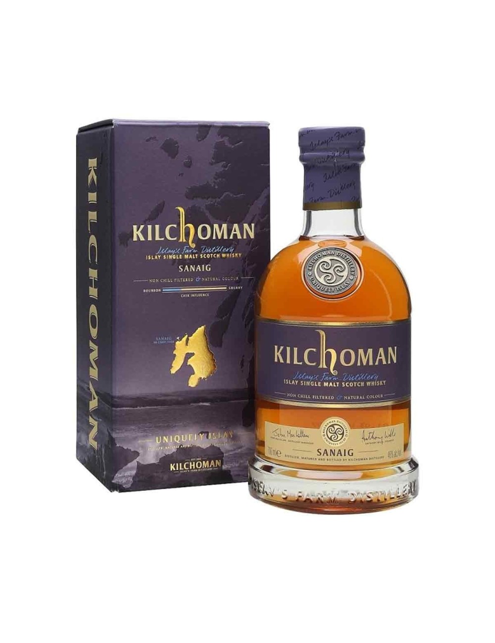 KILCHOMAN SANAIG SINGLE MALT WHISKY 0,7L 46%