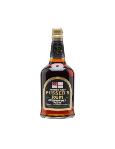 PUSSER'S BRITISH NAVY GUNPOWDER PROOF RUM 0,7L 54,5%