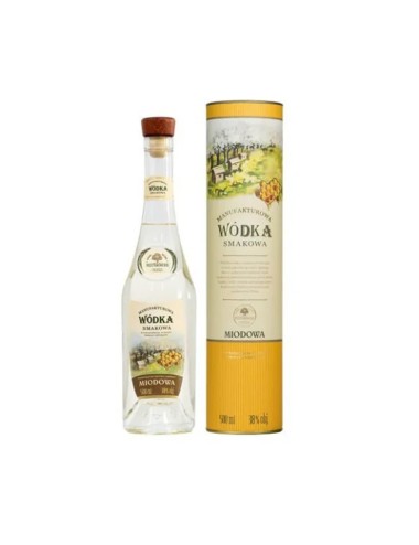 MANUFAKTUROWA WÓDKA MIODOWA 0,5L 38% + TUBA