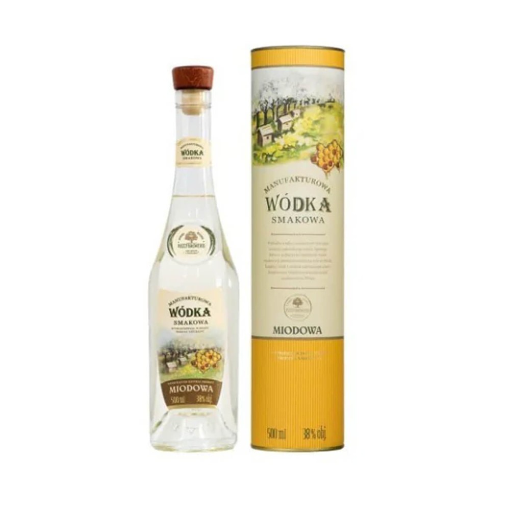 MANUFAKTUROWA WÓDKA MIODOWA 0,5L 38% + TUBA
