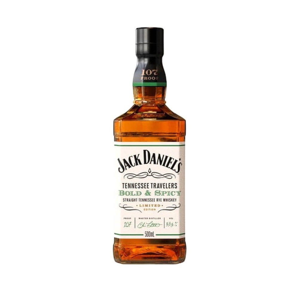 JACK DANIEL'S TENNESSEE TRAVELERS BOLD & SPICY WHISKEY 0,5L 53,5%