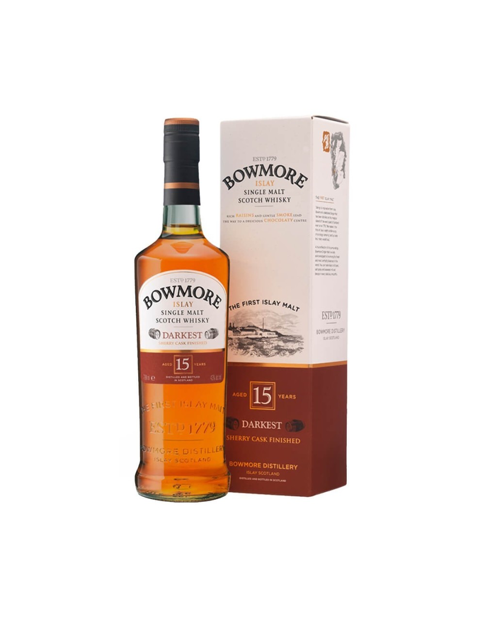 BOWMORE 15YO SHERRY CASK FINISH WHISKY 0,7L 43%