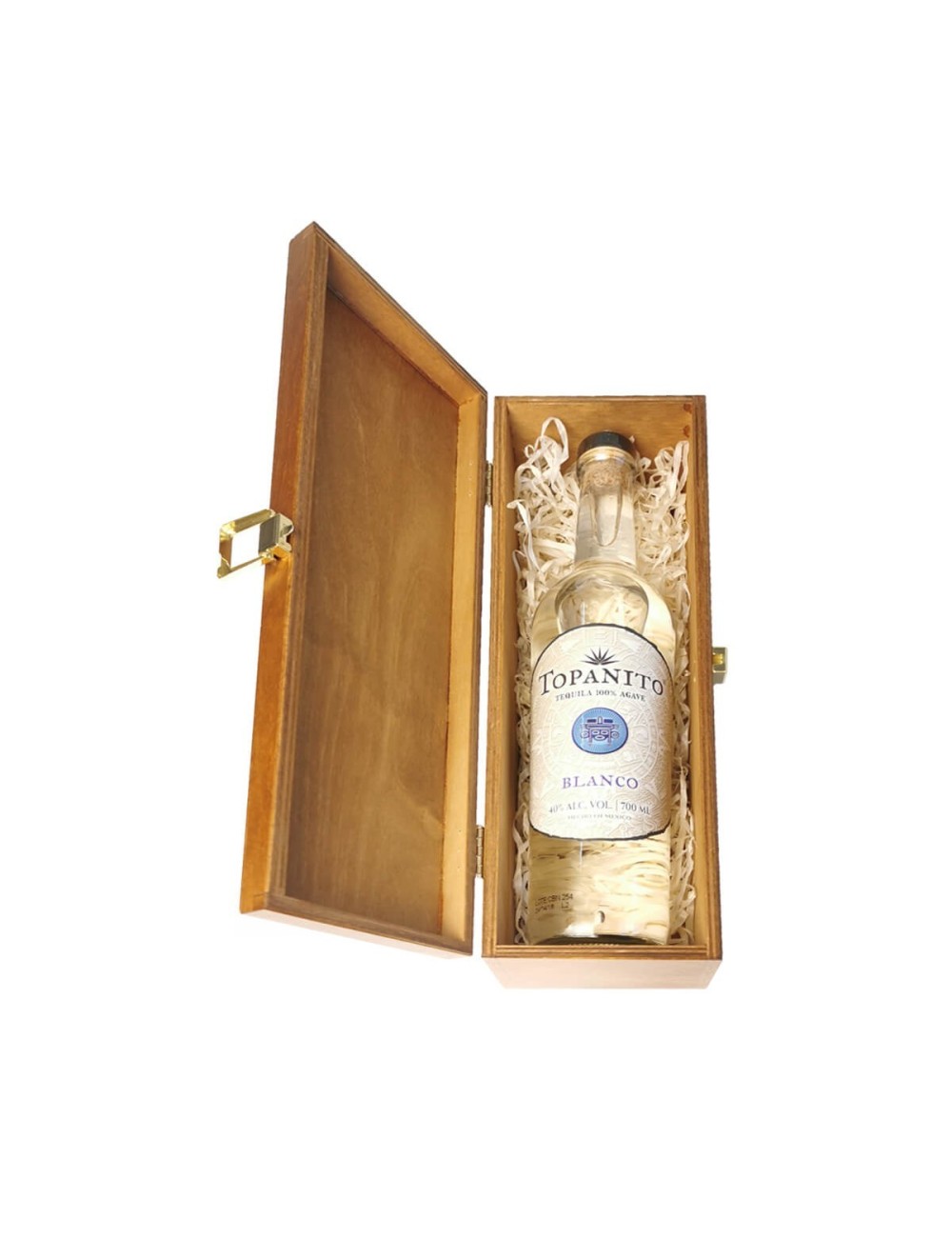 TOPANITO BLANCO TEQUILA 0,7L 40% W SKRZYNCE DREWNIANEJ