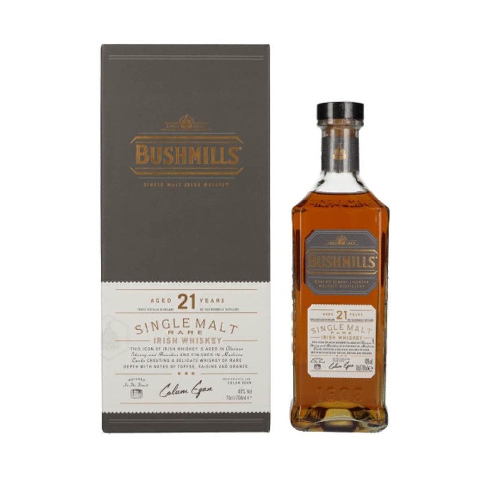 BUSHMILLS 21YO SINGLE MALT IRISH WHISKEY 0,7L 40%