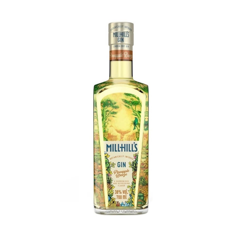 MILLHILL'S PINEAPPLE BREEZE GIN 0,7L 38%