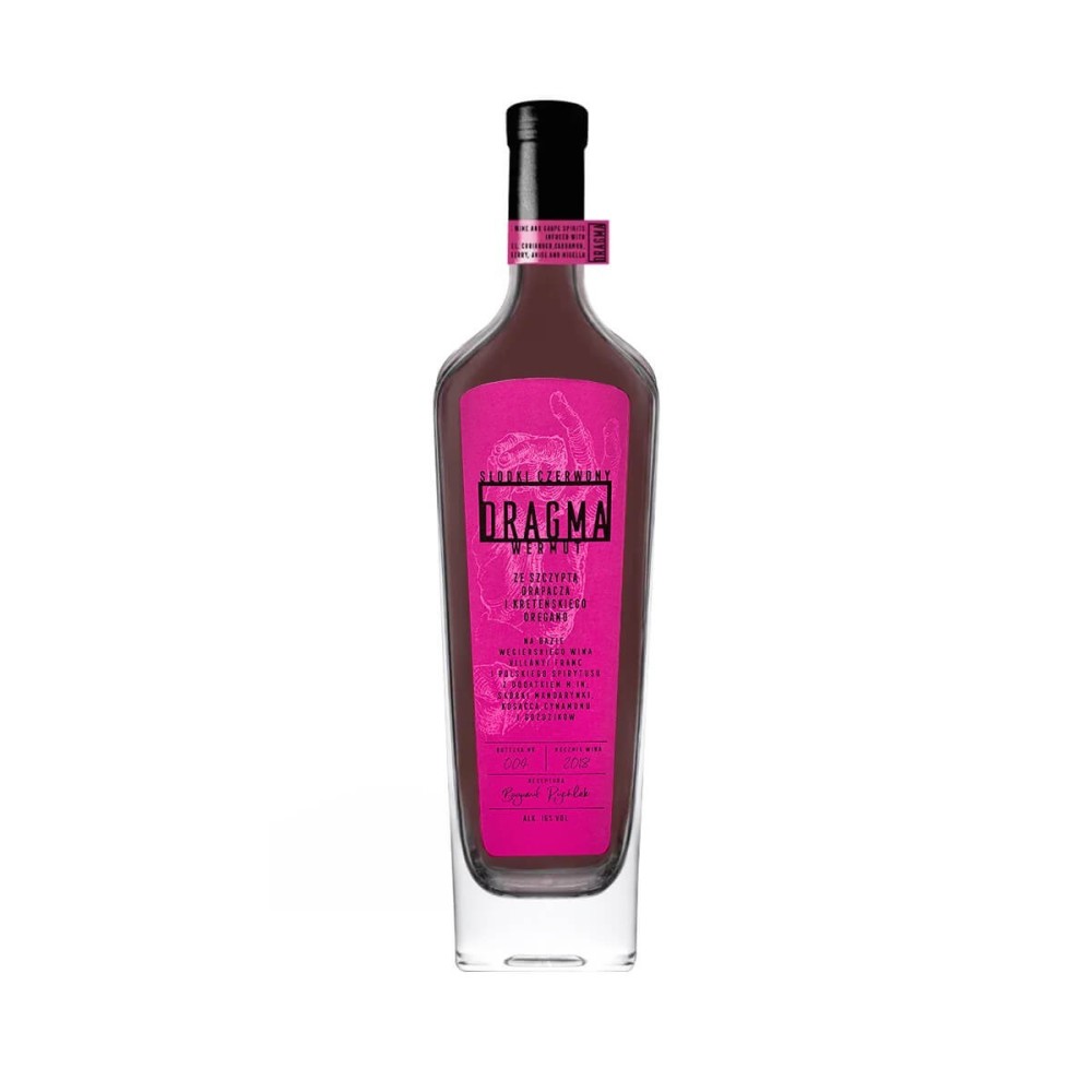 DRAGMA SŁODKI CZERWONY WERMUT 0,7L 16,1%