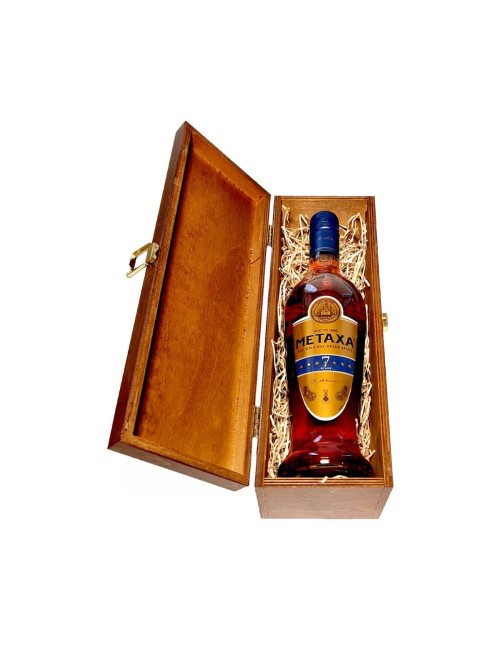 METAXA 7 STARS BRANDY 0,7L 40% W SKRZYNCE DREWNIANEJ