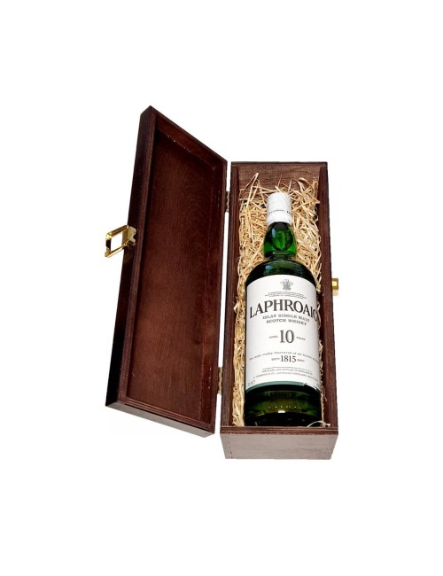 LAPHROAIG 10YO WHISKY 0,7L 40% W SKRZYNCE DREWNIANEJ