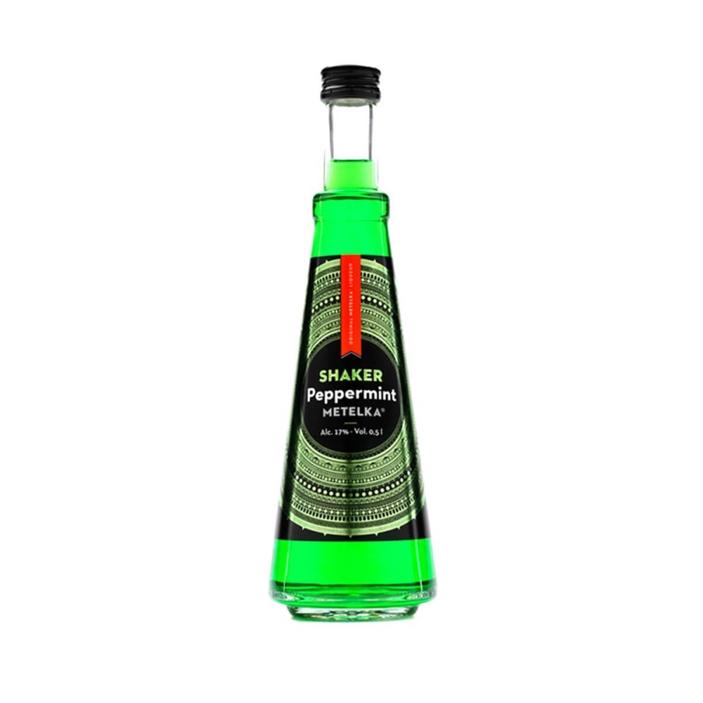 METELKA SHAKER PEPPERMINT LIKIER 0,5L 17%