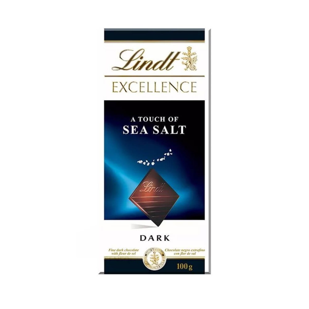 LINDT EXCELLENCE CZEKOLADA GORZKA SEA SALT 100G