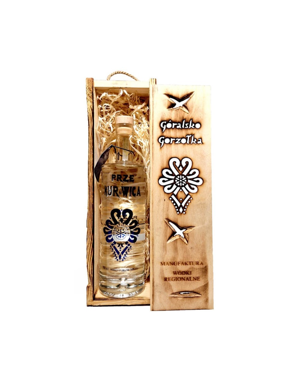 PRZE KURNWICA WÓDKA 0,7L 50% W SKRZYNCE