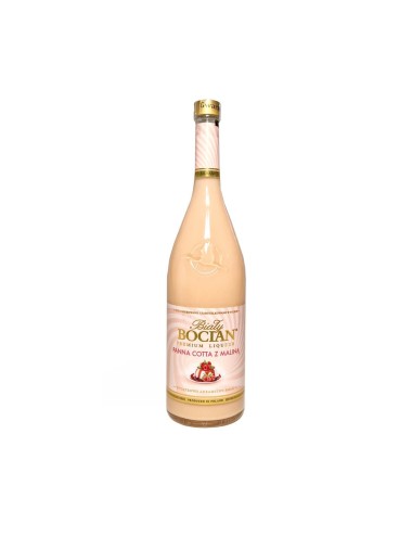 BIAŁY BOCIAN PANNA COTTA Z MALINĄ LIKIER 0,5L 16%