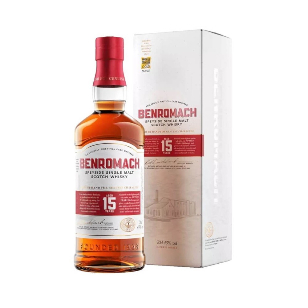 BENROMACH 15YO SPEYSIDE SINGLE MALT WHISKY 0,7L 43%