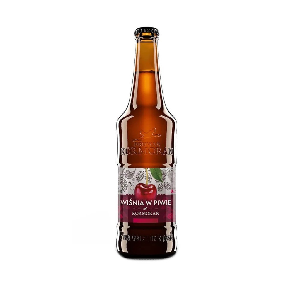 KORMORAN WIŚNIA W PIWIE 0,5L 4,7%