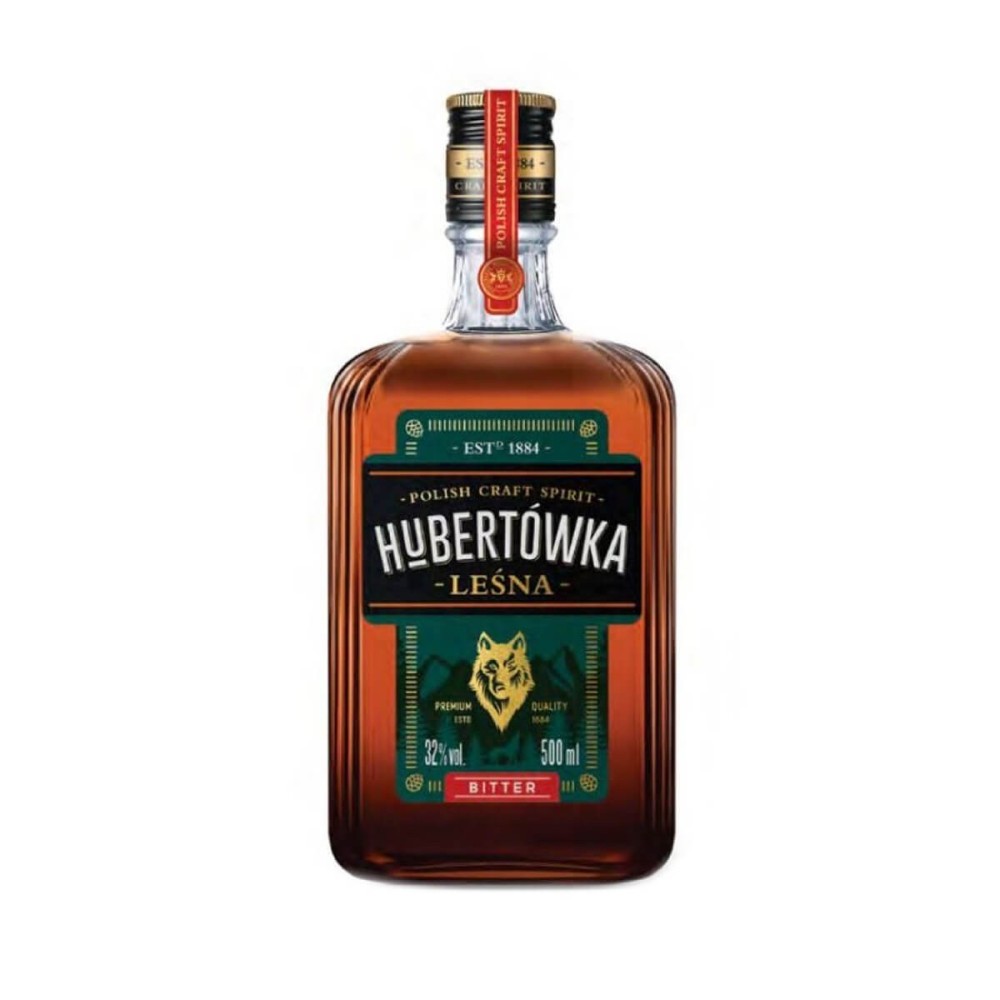 HUBERTÓWKA LEŚNA BITTER LIKIER ZIOŁOWY 0,5L 32%