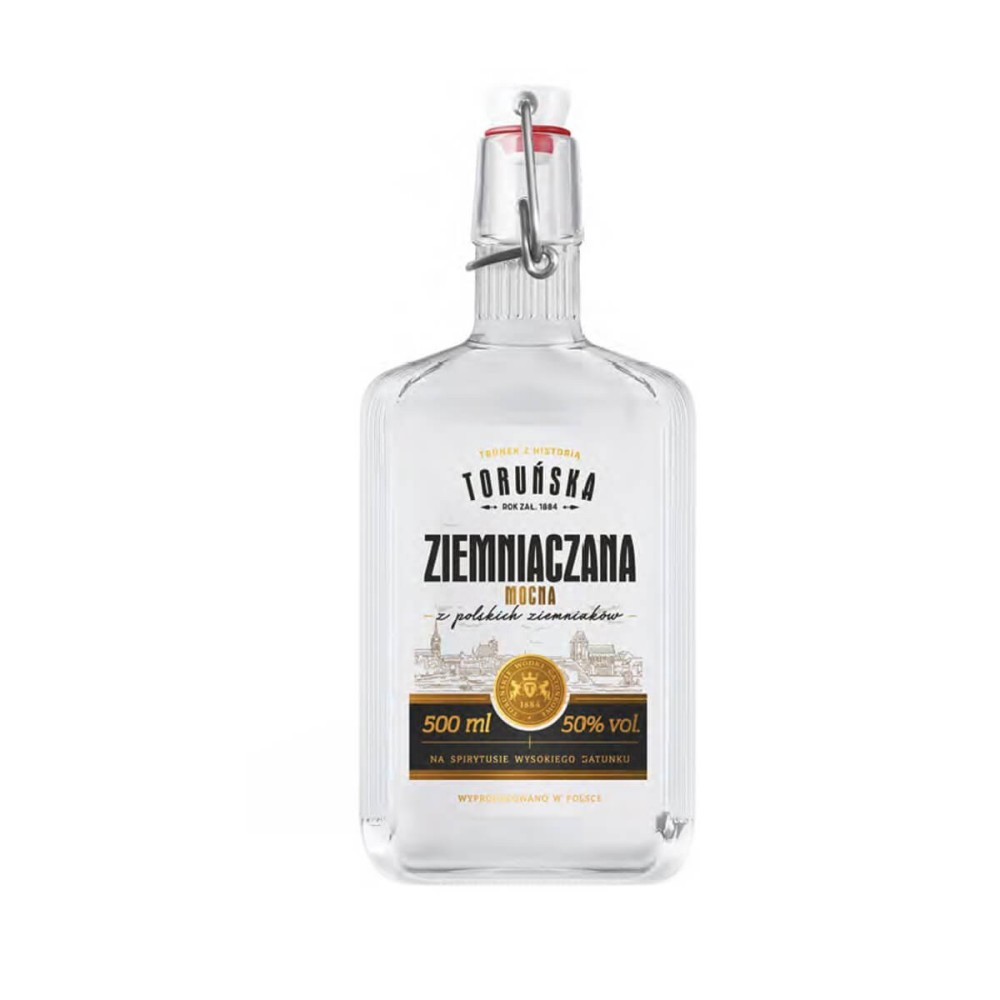 TORUŃSKA ZIEMNIACZANA MOCNA RYFLE WÓDKA 0,5L 50%