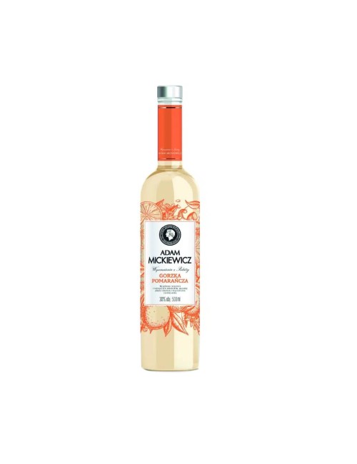 ADAM MICKIEWICZ GORZKA POMARAŃCZA WÓDKA 0,5L 30%