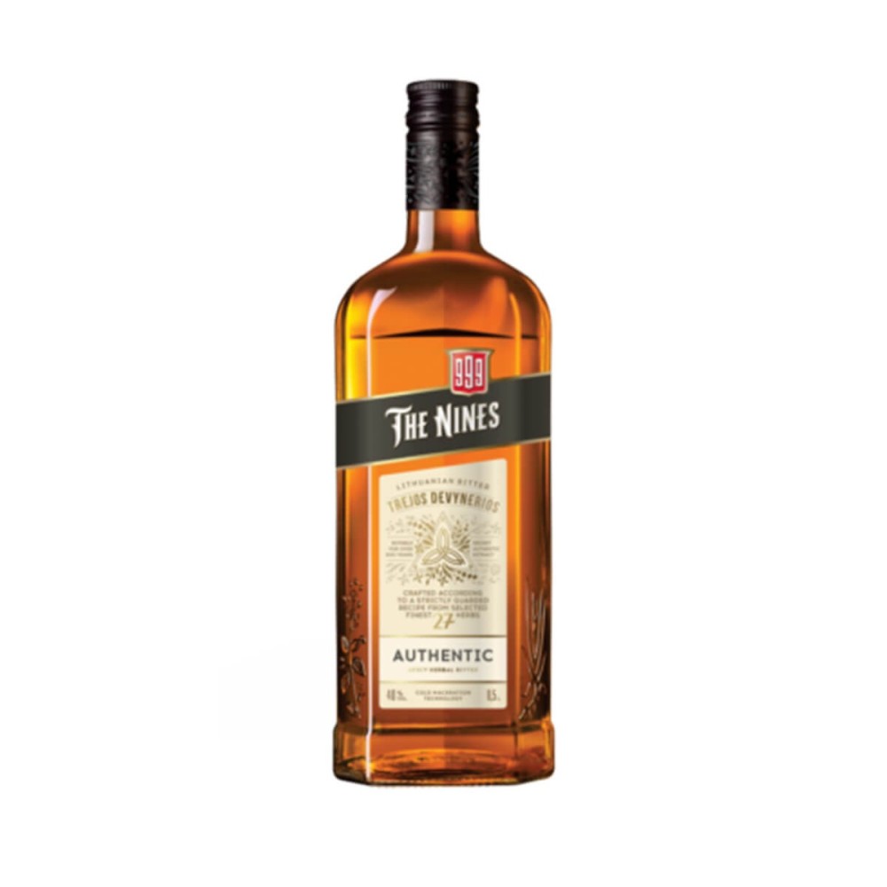 THE NINES SPICY HERBAL BITTER AUTHENTIC LIKIER ZIOŁOWY 0,5L 40%