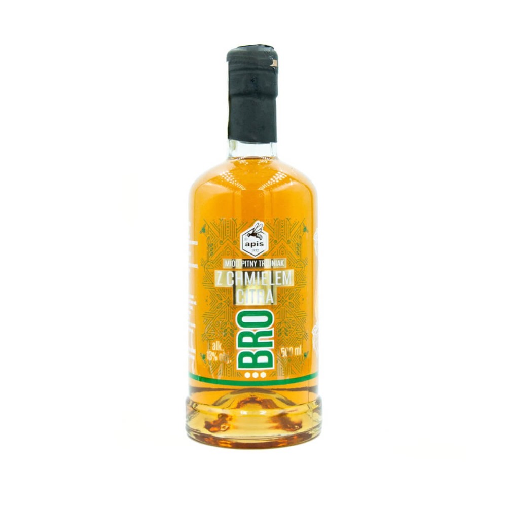 MIÓD PITNY TRÓJNIAK BRO Z CHMIELEM CITRA 0,5L 13%