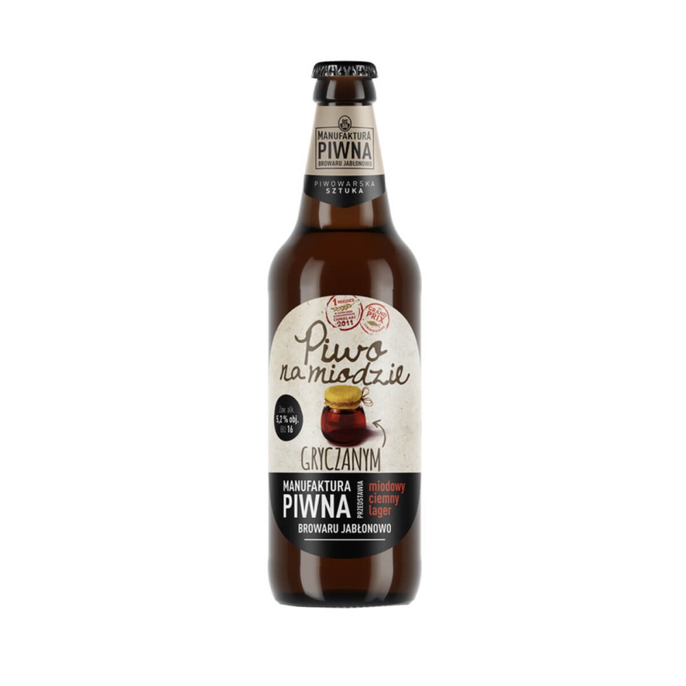 MANUFAKTURA PIWNA - PIWO NA MIODZIE GRYCZANYM 0,5L 5,2%