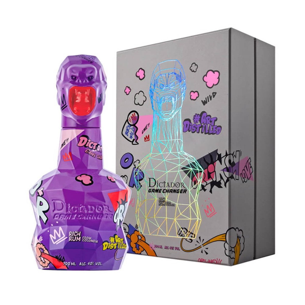 DICTADOR GAME CHANGER VIOLET RUM 0,7L 40% + KARTON