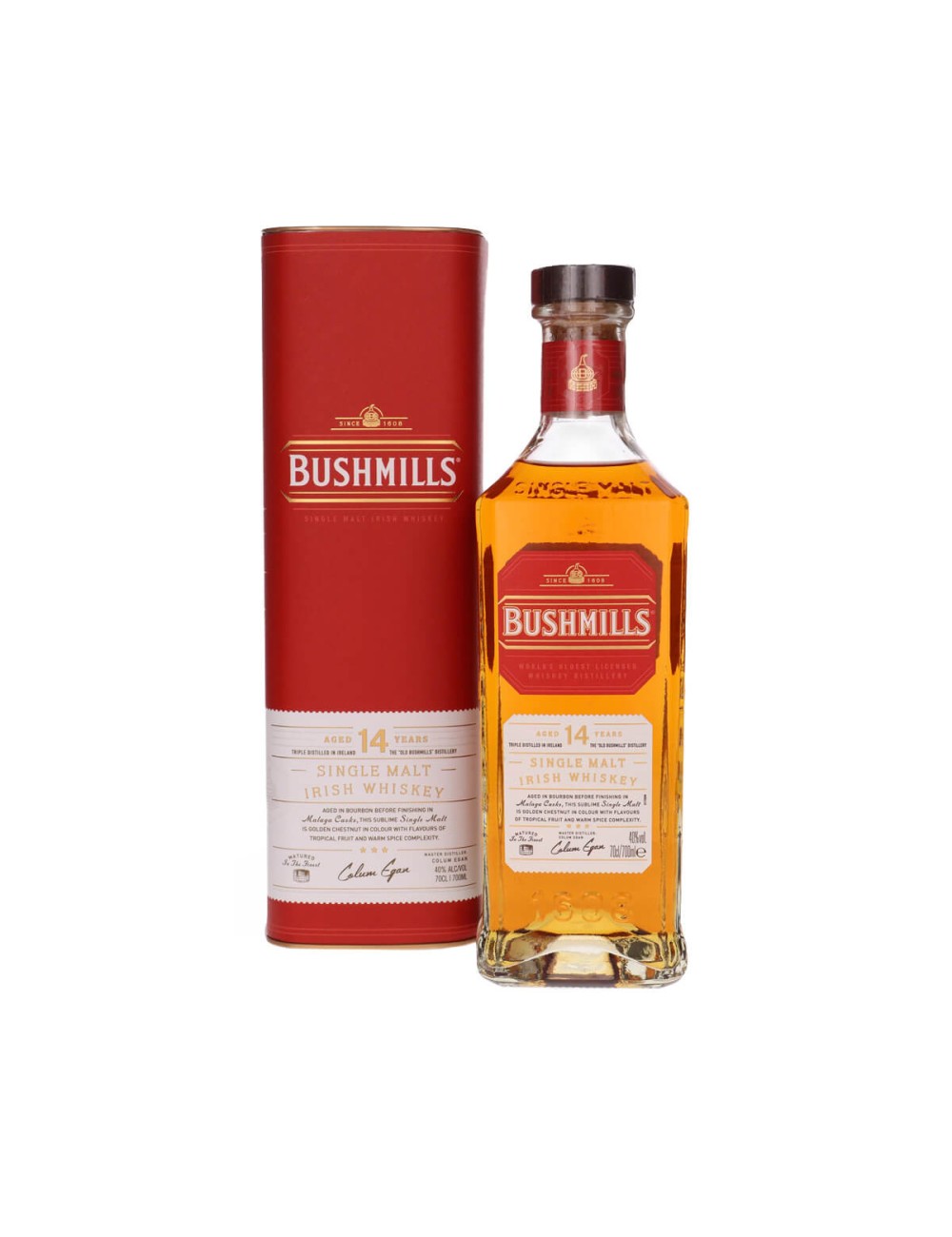 BUSHMILLS 14 YO MALAGA FINISH IRISH WHISKEY 0,7L 40%