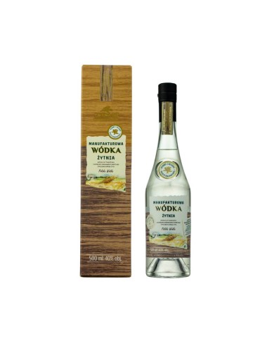 MANUFAKTUROWA WÓDKA ŻYTNIA 0,5L 40% + KARTON