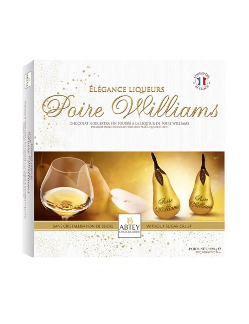 POIRE WILLIAMS ELEGANCE LIQUEURS CZEKOLADKI Z ALKOHOLEM 220G